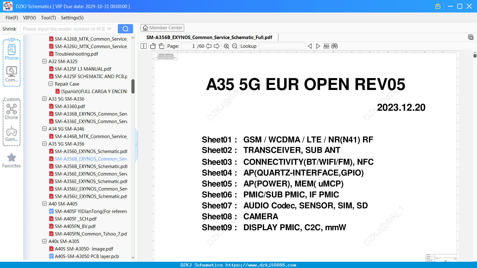 Samsung SM-A356B_EXYNOS_Common_Service_Schematic_Full